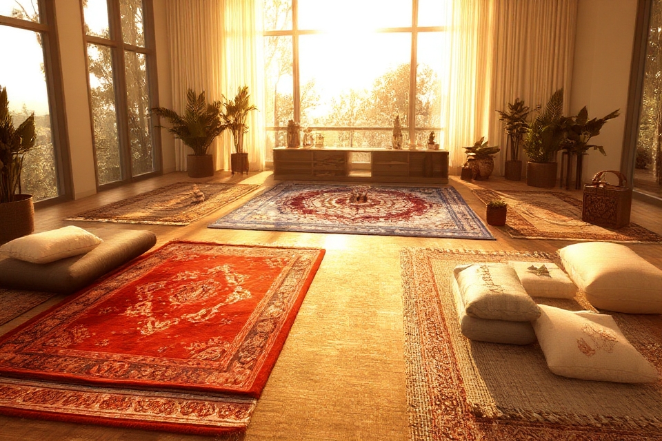 define spaces with rugs
