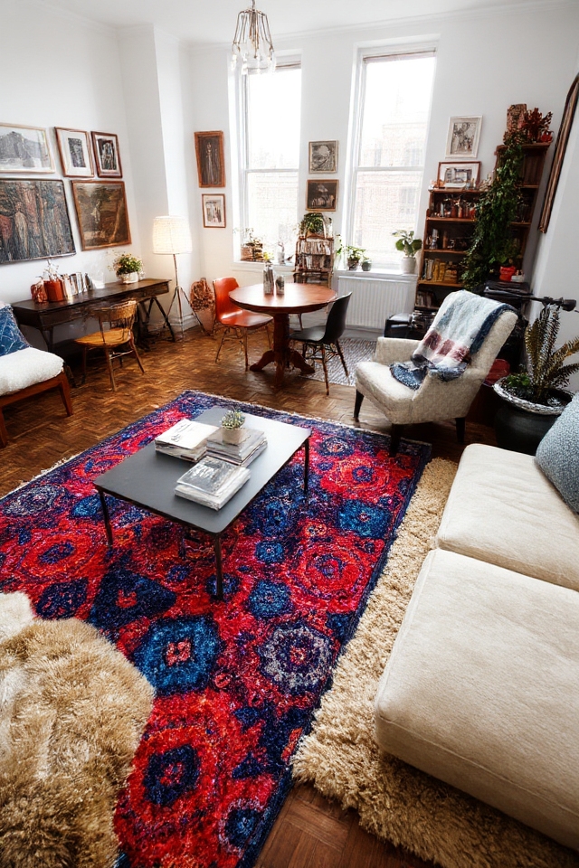 define spaces with rugs