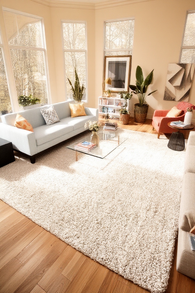 defining spaces with rugs