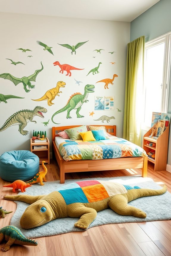 dinosaur themed children s bedroom