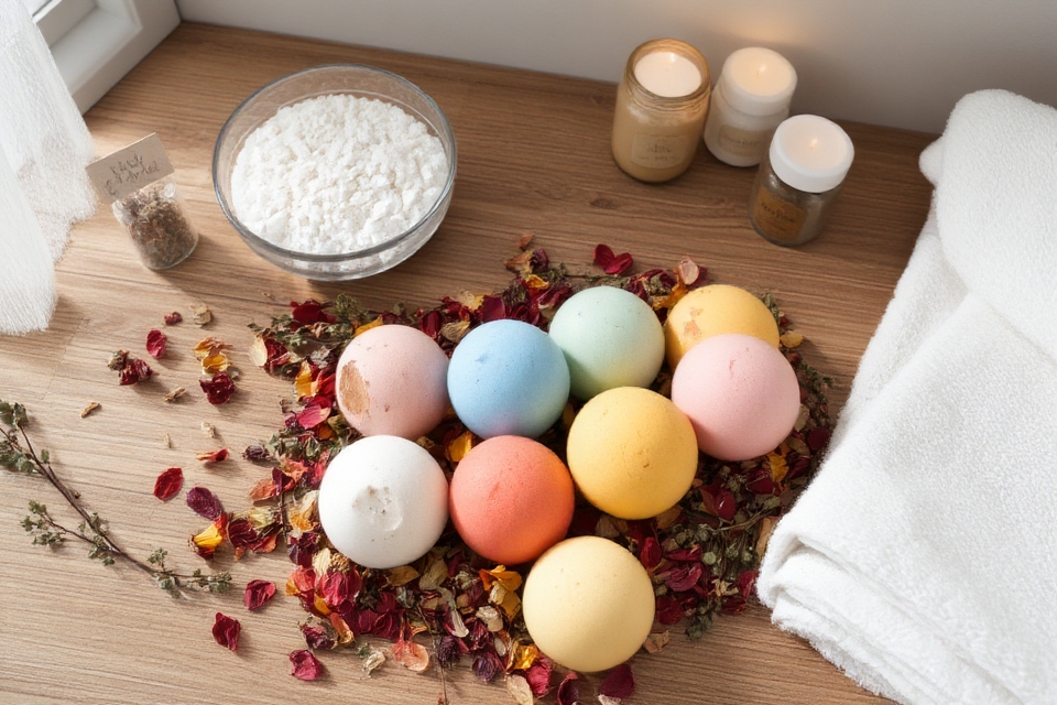 diy customizable relaxing bath bombs