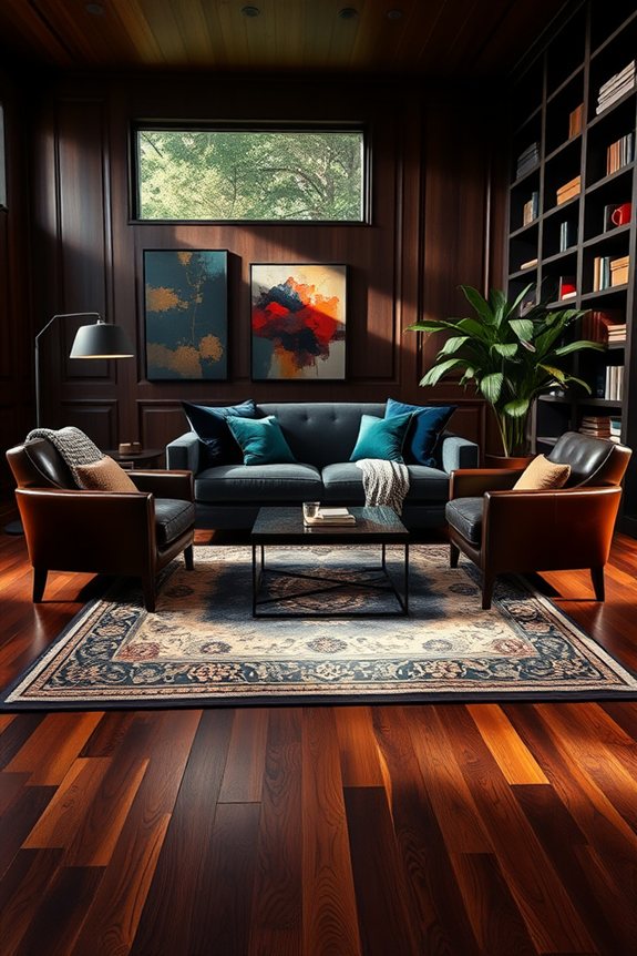 dramatic contrast with elegance