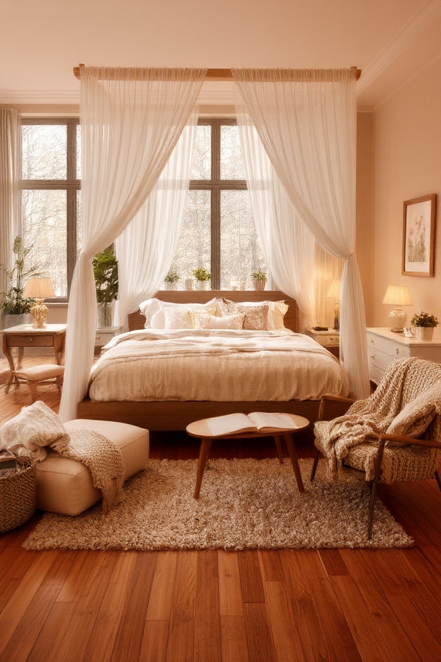 dreamy bedroom retreat elegance