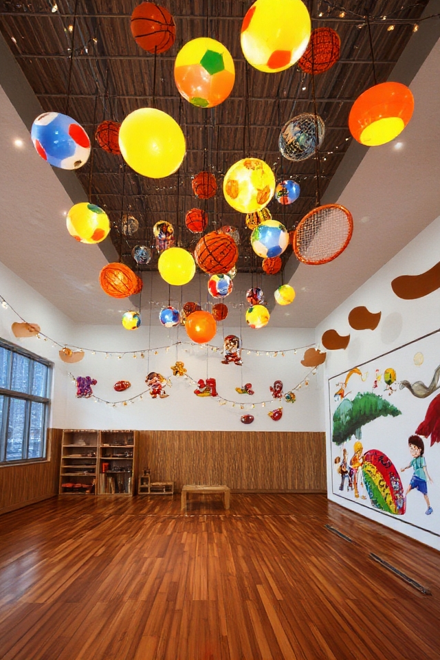 dynamic kids gym lighting