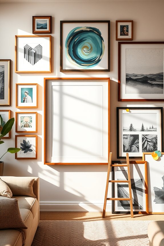 dynamic rotating artwork display