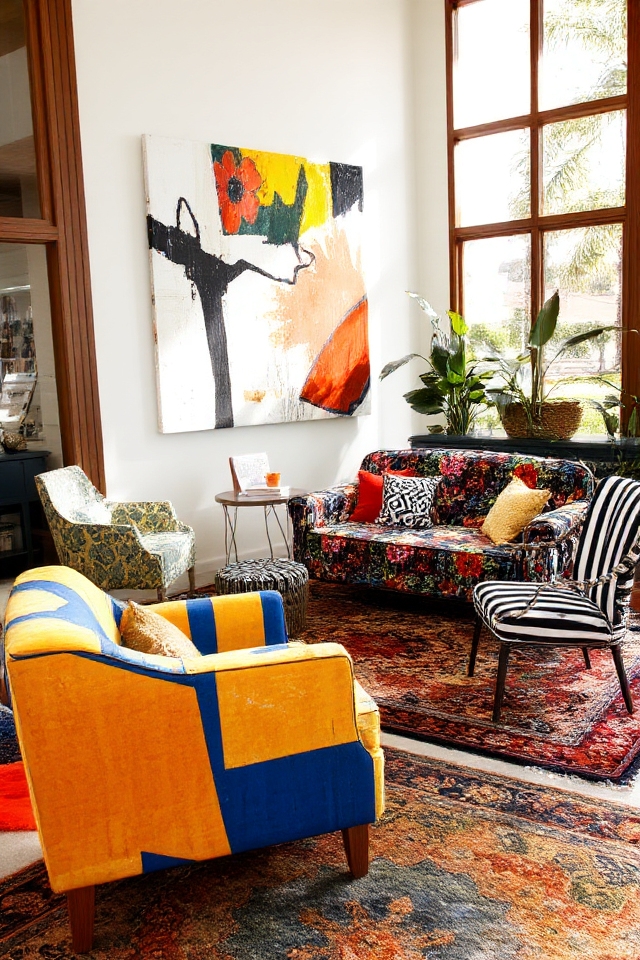 eclectic bold patterns and colors