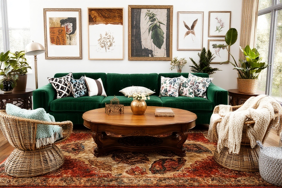 eclectic decor mix and balance