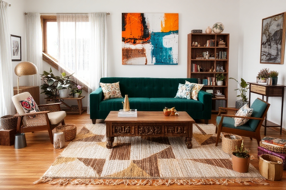 eclectic decor with cohesion