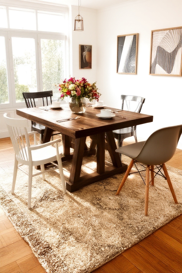eclectic dining chair combinations