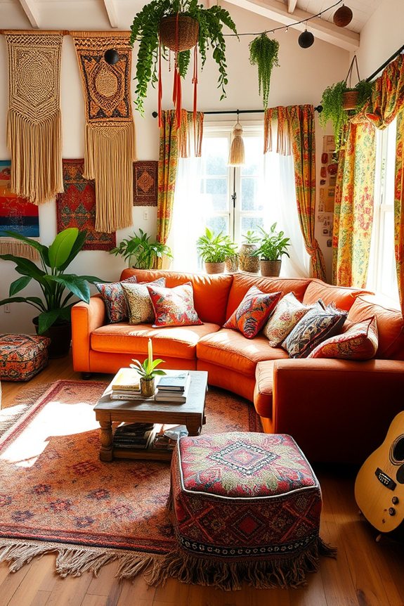 eclectic vibrant cozy decor