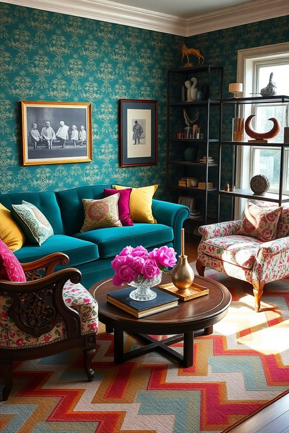 eclectic vintage modern fusion