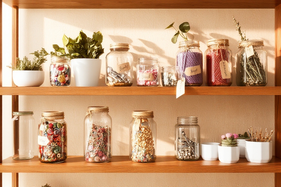 eco friendly jar organization