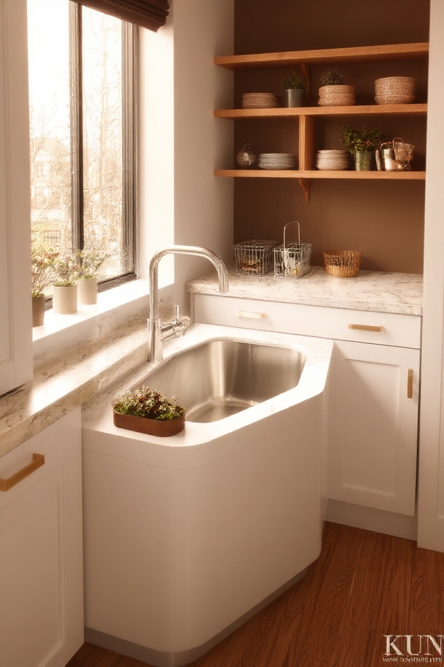 efficient corner sink design