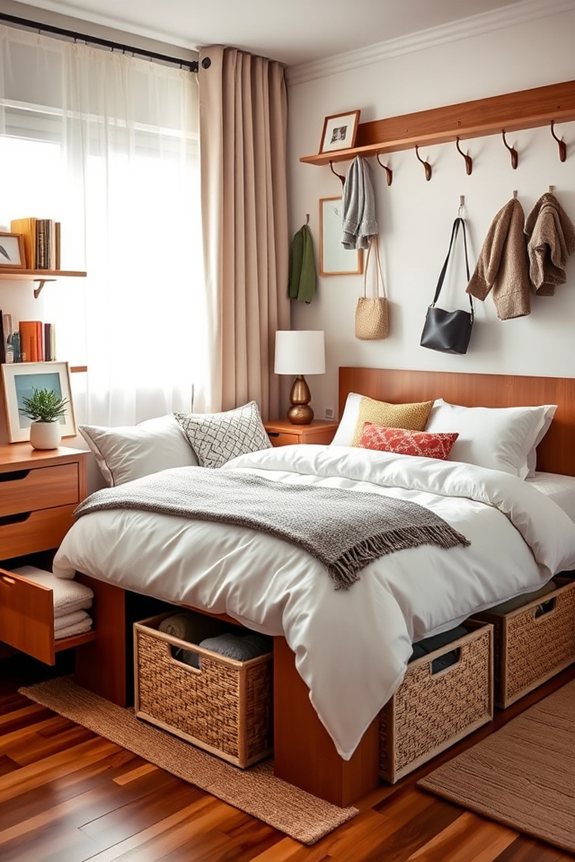 efficient guest room storage