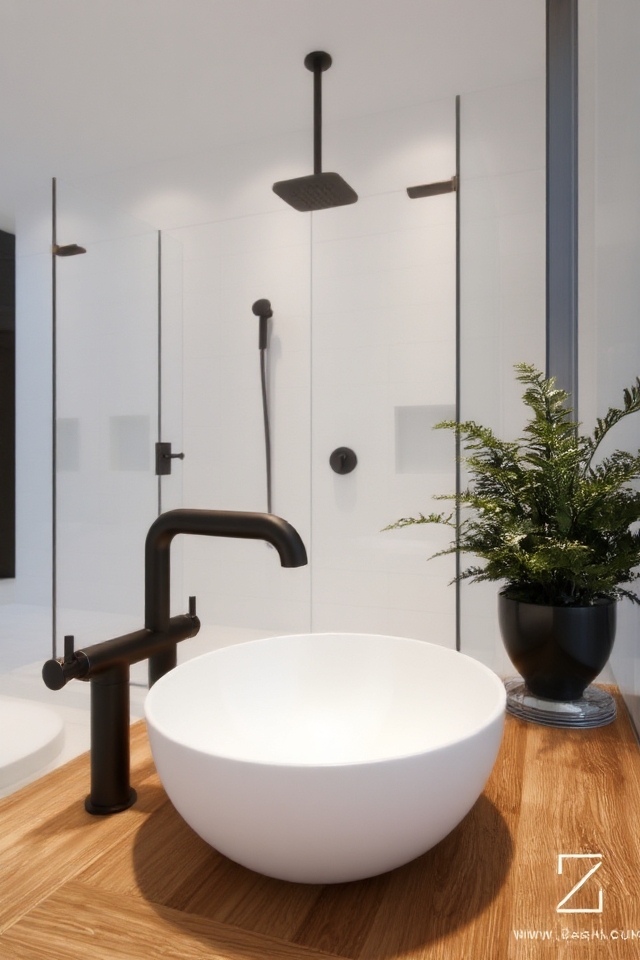 elegant black bathroom fixtures