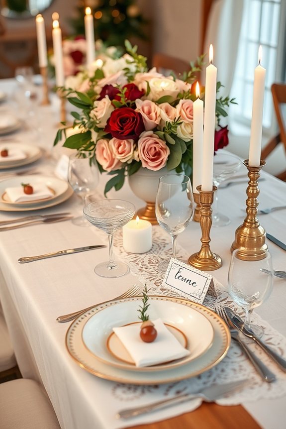 elegant engagement table settings