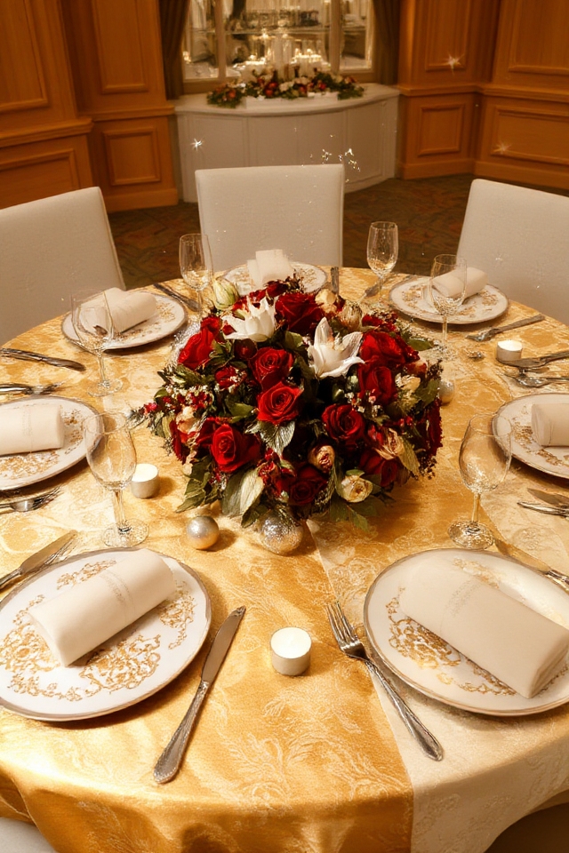 elegant festive table settings