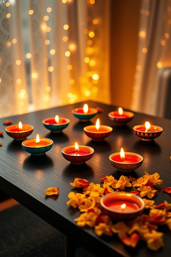 elegant illuminated festive decor