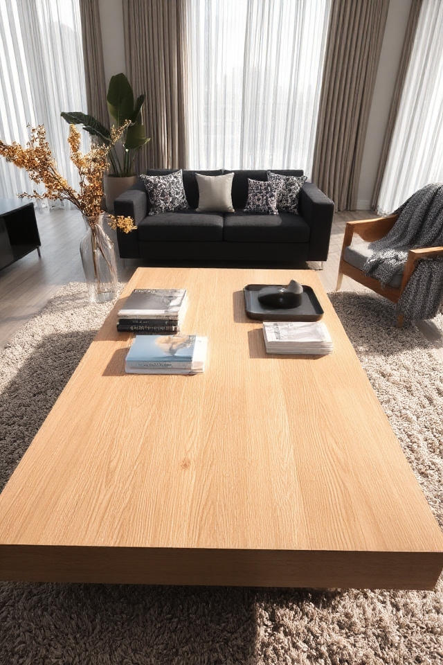 elegant modern oak tables