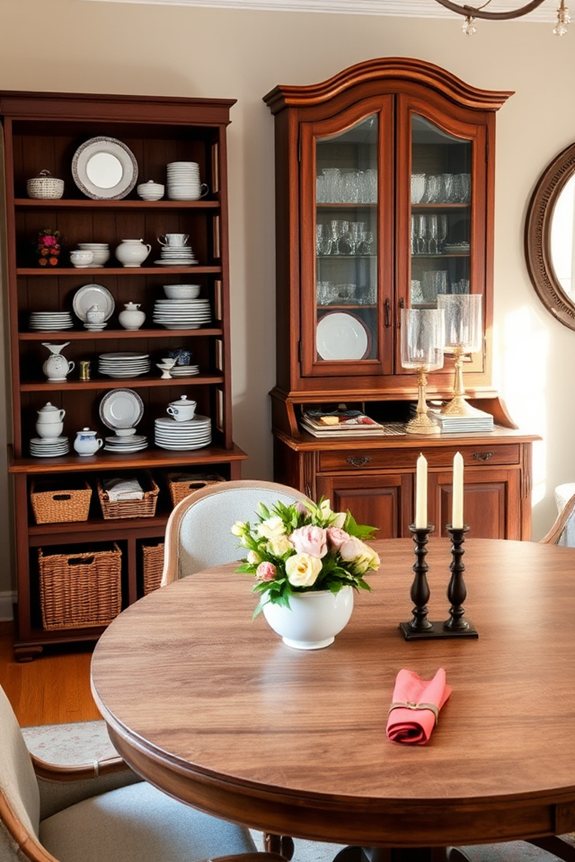 elegant multifunctional dining storage