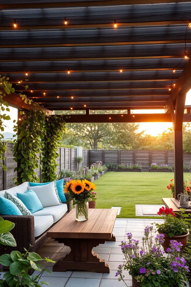 elegant outdoor gathering space