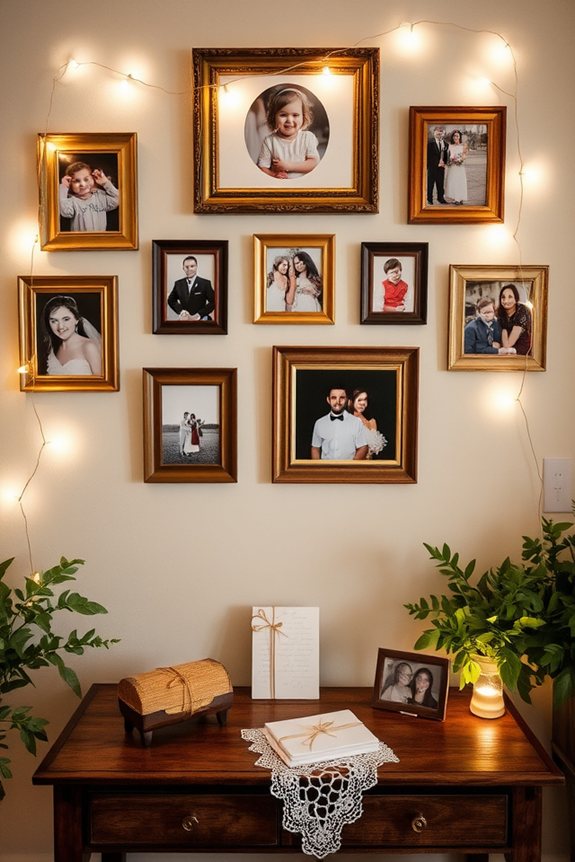 elegant photo journey display