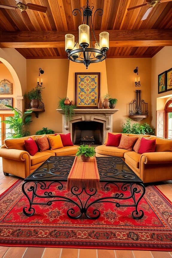 elegant rustic iron accents