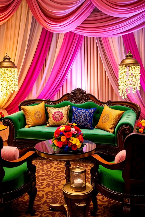elegant semi circular seating arrangements