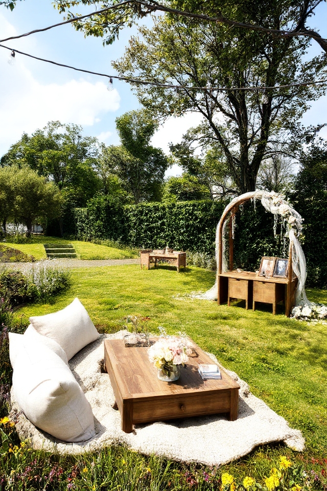enchanting outdoor naming ceremony