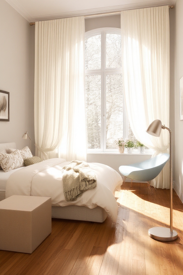 enhance bedroom window aesthetics