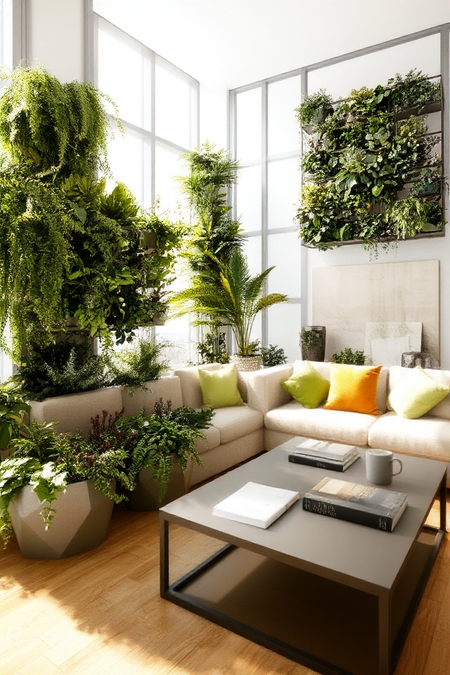 enhance decor with greenery