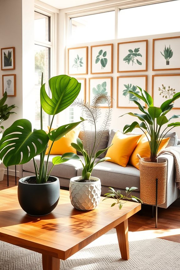 enhance decor with indoor plants