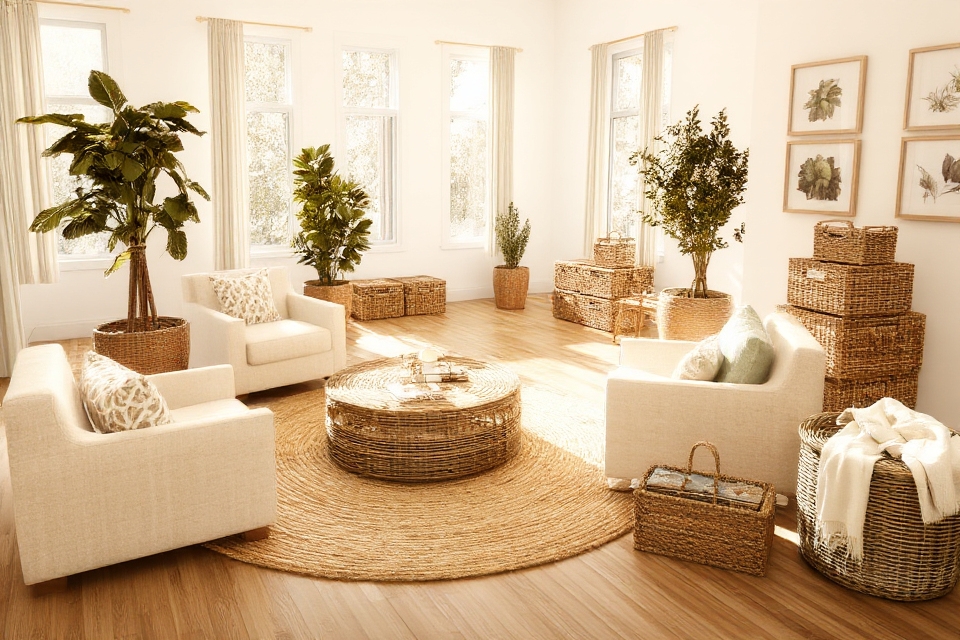 enhance decor with natural textures