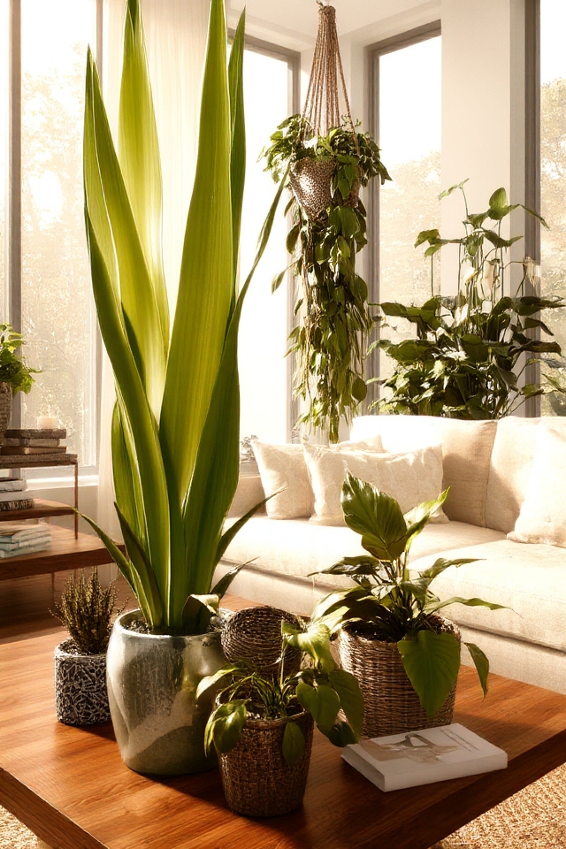 enhance decor with plants