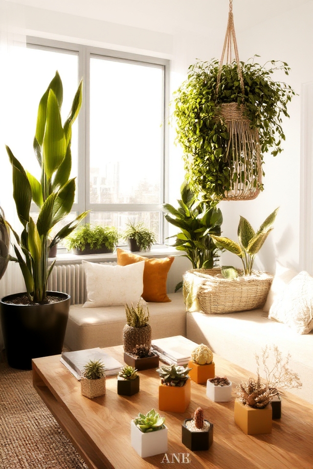 enhance decor with plants