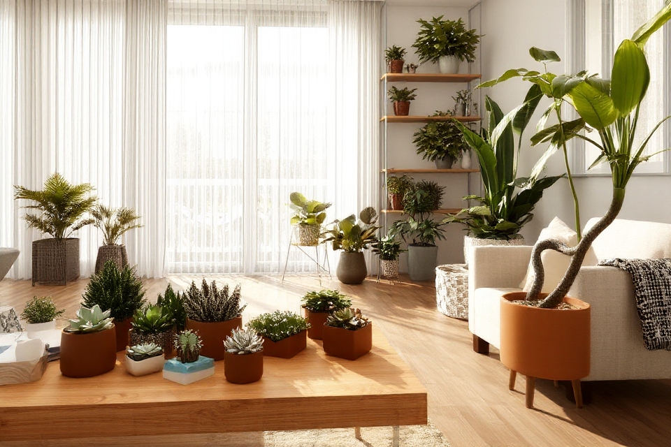 enhance space with greenery
