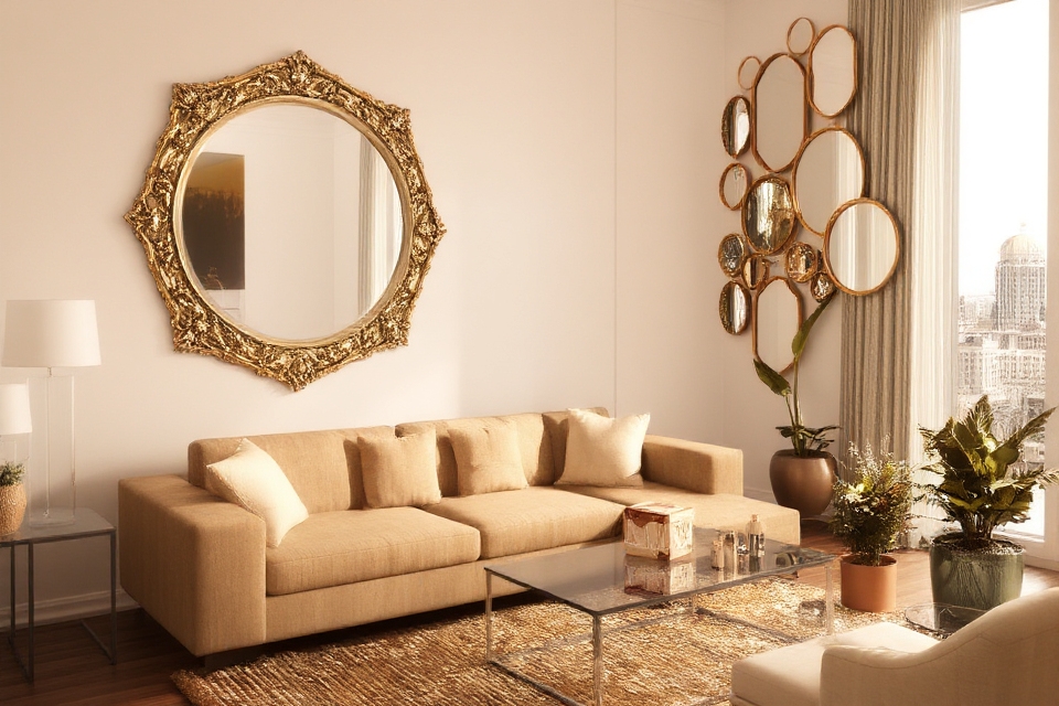 enhance space with mirrors