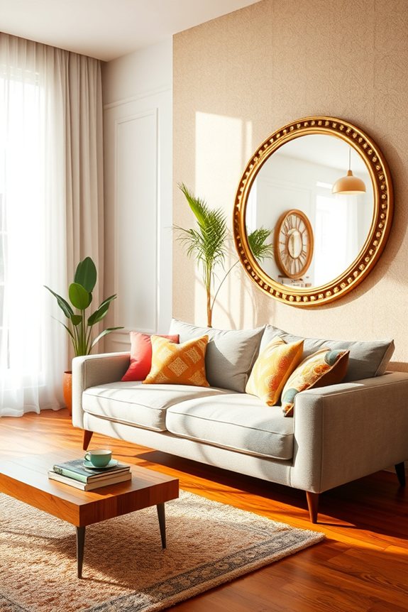 enhance space with mirrors