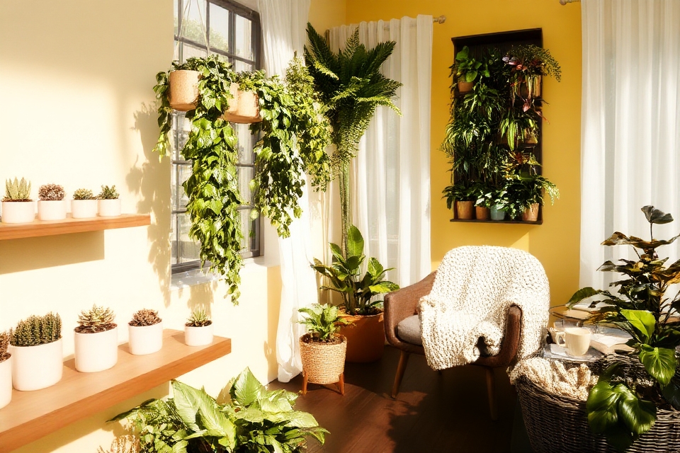 enhance studio with plants