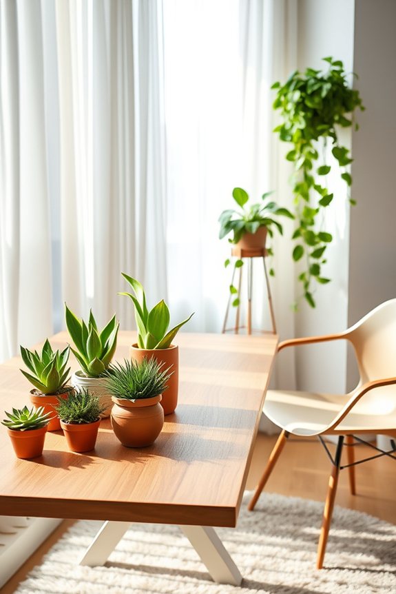 enhance workspace with greenery