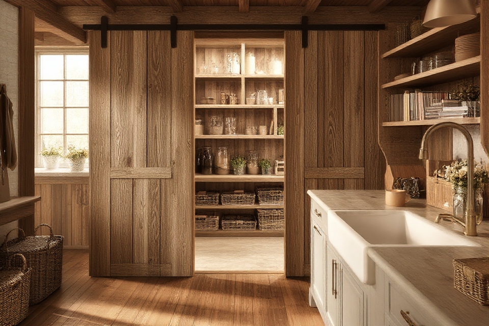farmhouse doors add charm