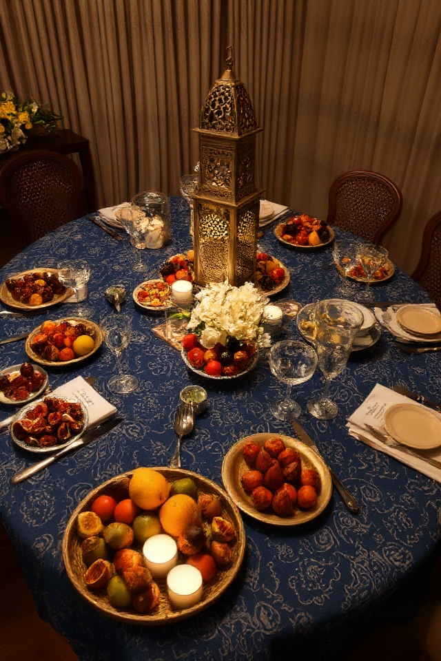 festive iftar table decorations