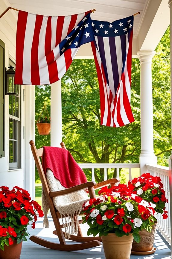 festive patriotic outdoor decor