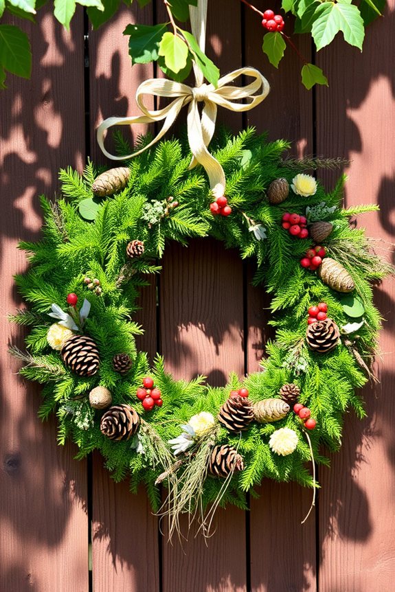 foraged eco friendly wreaths