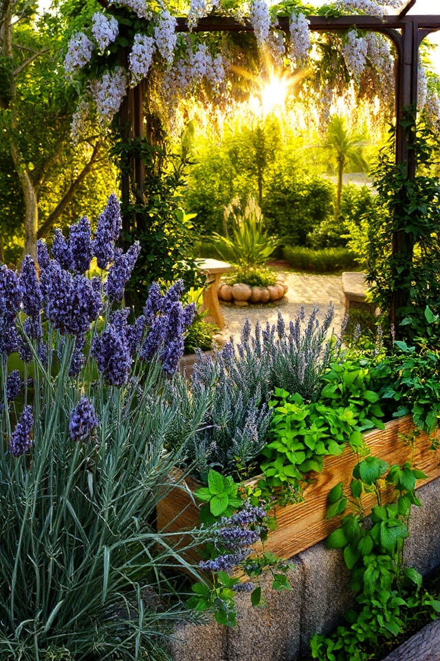 fragrant herbs enhance outdoor