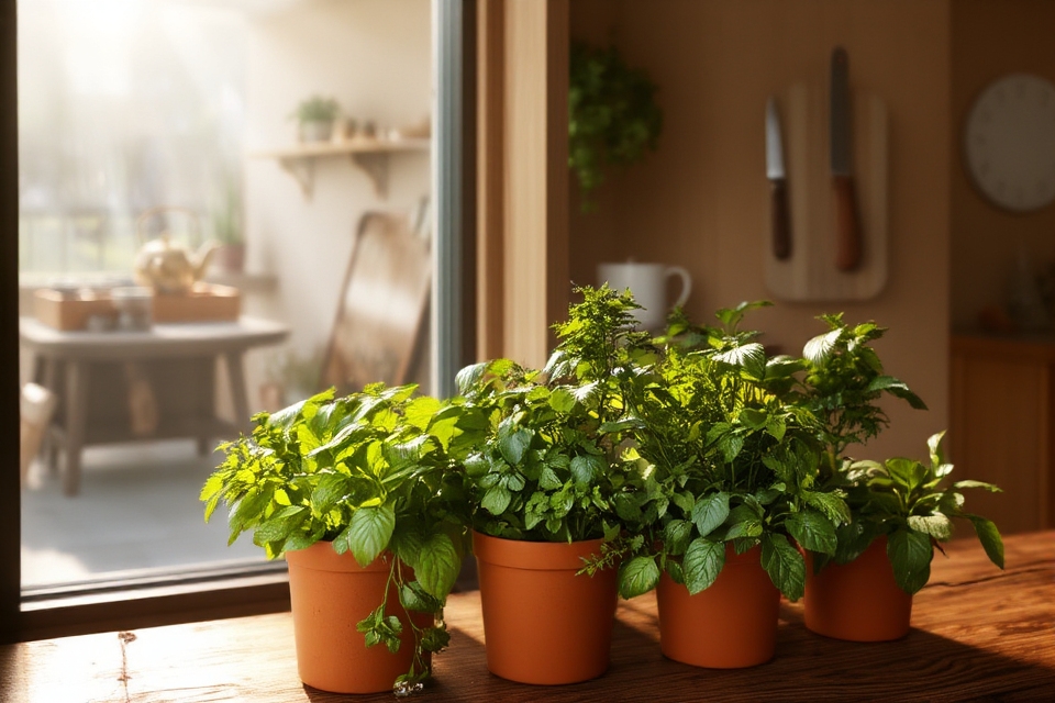 fresh herbs for kitchen