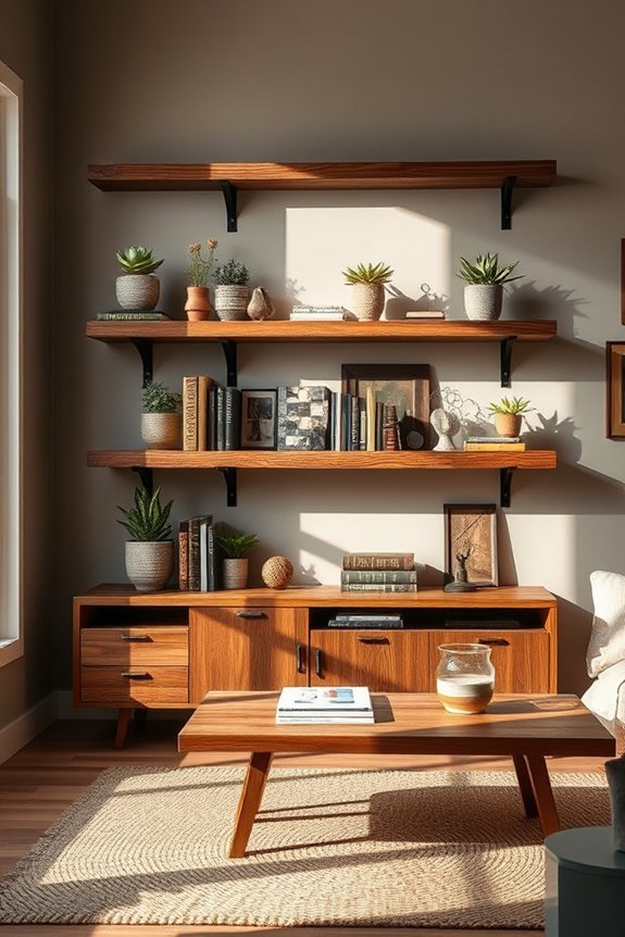 functional rustic wood decor