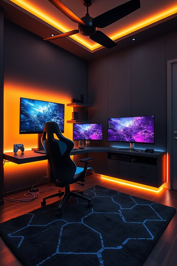 futuristic gaming station design