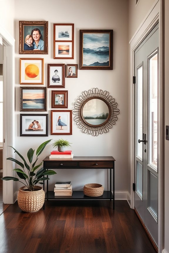 gallery wall for entryway