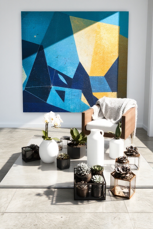 geometric art enhances spaces